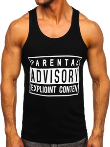 Herr Linne med tryck Svart Bolf 14855