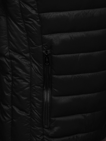 Herr Quiltad Väst Svart Bolf HDL88001