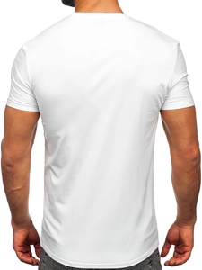 Herr Basic T-shirt Vit Bolf MT3001