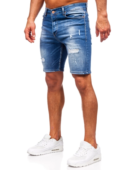 Herr Jeansshorts Marinblå Bolf 0592