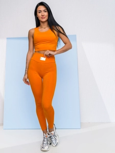 Dam 2-delad sportset Fashion Orange Bolf 022