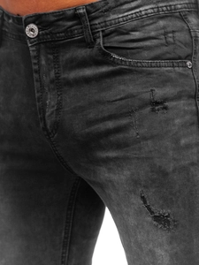 Herr Jeans Regular Fit Svart Bolf K10006-2