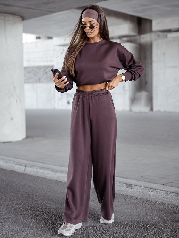 Dam 2-delad Träningsoverall och smör Choklad Bolf 821111