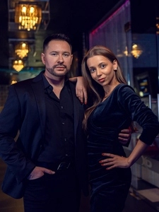 Dam Skrynklig Velourklänning Svart Bolf Bellisima