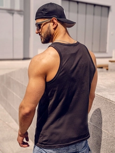 Herr Boxer Linne med tryck Svart Bolf 14831A