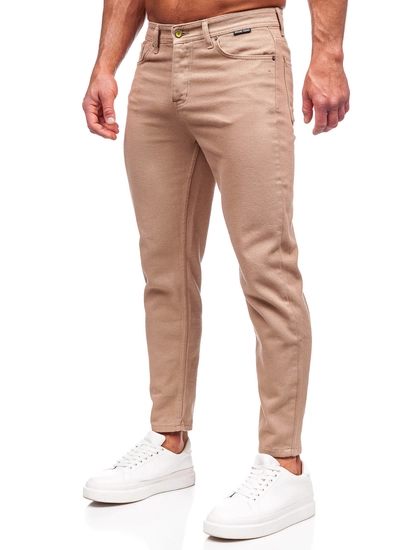 Herr Bomulls Byxor Beige Bolf GT