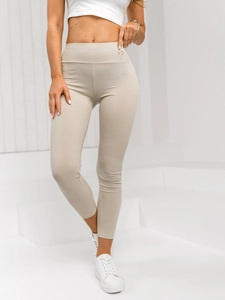 Dam Randiga Leggings Ecru Bolf W7903A1