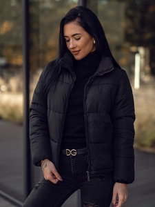 Dam Quiltad Vinterjacka Svart Bolf 16M9107A