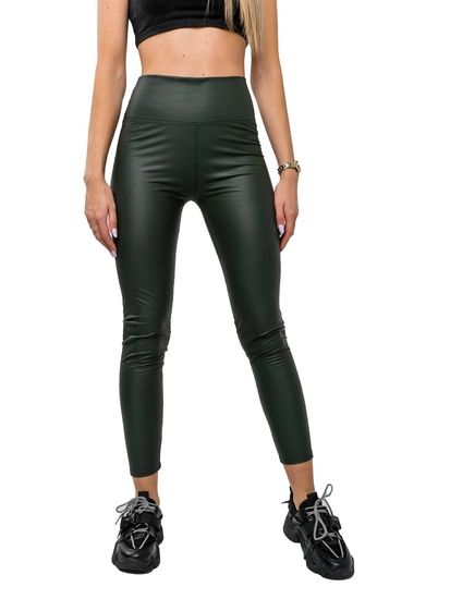 Dam Leggings i fuskskinn Grön Bolf 2048