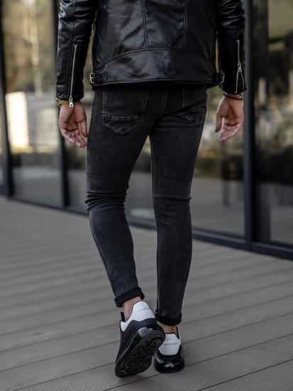 Herr Jeans Skinny Fit Svart Bolf KX565-1