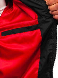 Herr Lättviktsjacka bombermodell Svart Bolf 7116