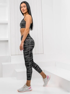 Dam 2-delad Camo Träningsset Svart Bolf XL016