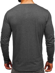 Herr Långärmad Topp Antracitgrå Bolf 1114