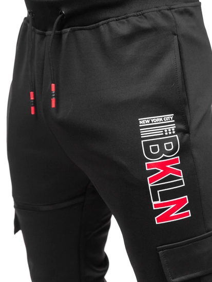 Herr Sweatpants Svart Bolf K10287