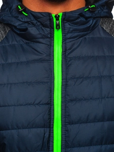 Herr Sportig Lättviktsjacka Marinblå Bolf M10018