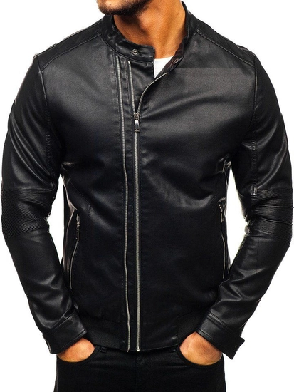 Herr Skinnjacka Svart Bolf 1073