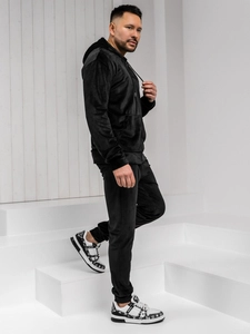 Herr Velour Träningsoverall med huva Svart Bolf 8C1538A1