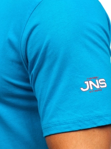 Herr Bomulls T-shirt Turkos Bolf 14741