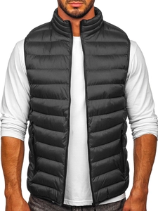 Herr Quiltad Väst Grafitgrå Bolf 5M711