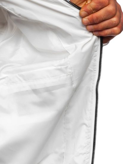 Herr Lättviktsjacka bombermodell Vit Bolf 7116