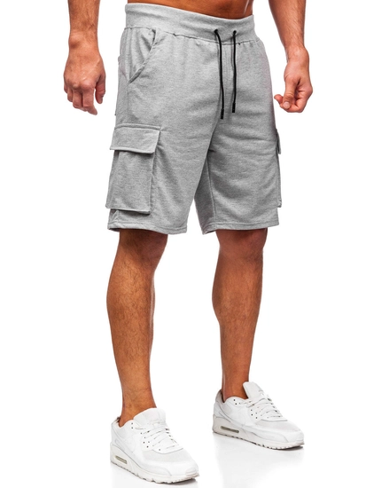 Herr Cargo-shorts Grå Bolf 8K1505