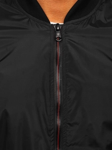 Herr Lättviktsjacka bombermodell Svart Bolf 7116