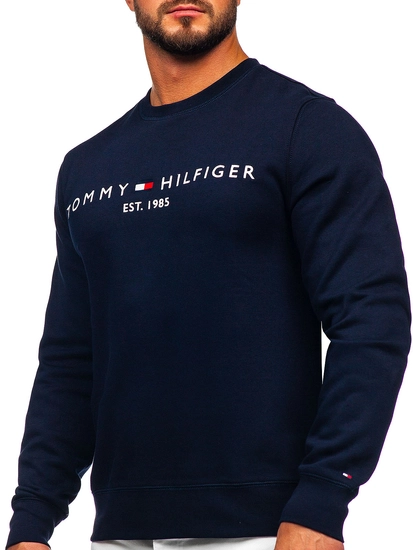 Herr Sweatshirt med tryck Marinblå Tommy Hilfiger MW0MW11596