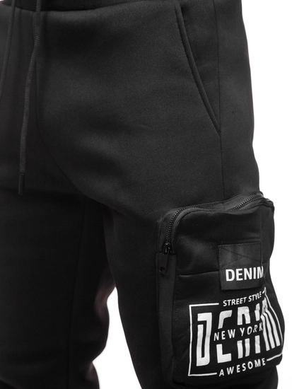 Herr Varm Cargo-joggers Svart Bolf K25