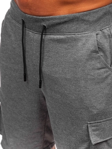 Herr Cargo-shorts Grafitgrå Bolf 8K1505