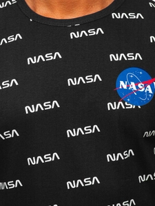 Herr T-shirt med tryck Svart Bolf 14950