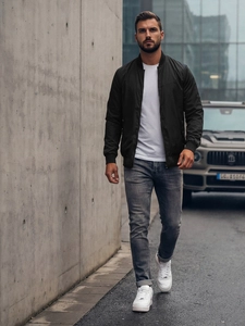 Herr Lättviktsjacka Svart-Röd Bolf W3909