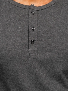 Herr Långärmad Topp Antracitgrå Bolf 1114