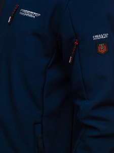 Herr Lättvikt Softshelljacka Marinblå Bolf BK122