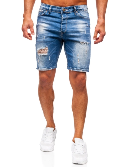 Herr Jeansshorts Marinblå Bolf 0584