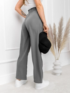 Dam Wide Leg Byxor Grafitgrå Bolf W7865