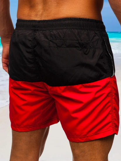 Herr Badshorts Svart-Röd Bolf HM058