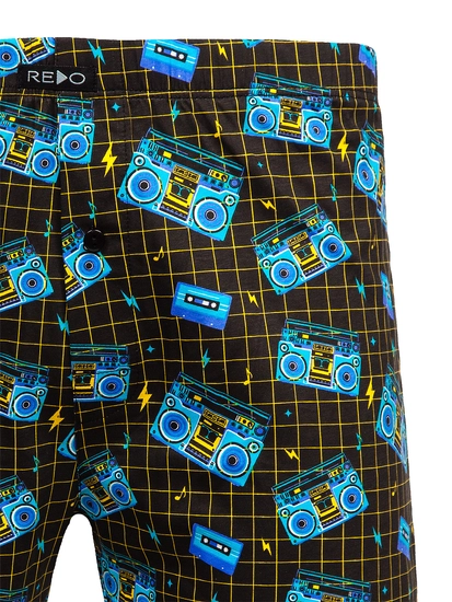 Herr Bomulls Boxershorts Blå Bolf 1BB162