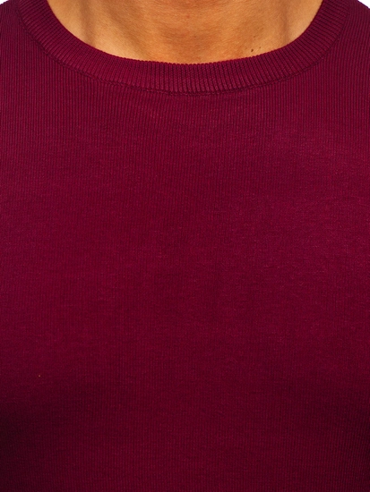 Herr Tröja Vinröd Bolf H2401