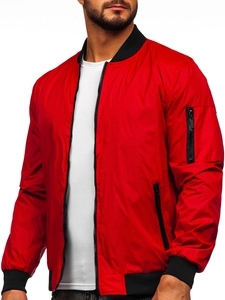 Herr Lättviktsjacka Bomber Röd Bolf 5M708