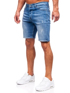 Herr Jeansshorts Marinblå Bolf 0466