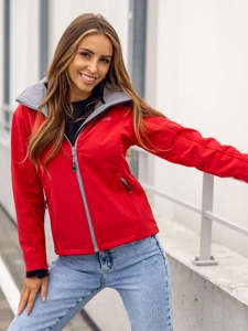 Dam Lättvikt Softshelljacka Röd Bolf AB056