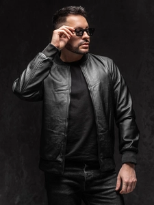 Herr Skinnjacka Bomber Svart Bolf 3A65A1