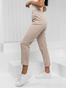 Dam Randiga byxor Beige Bolf W7856