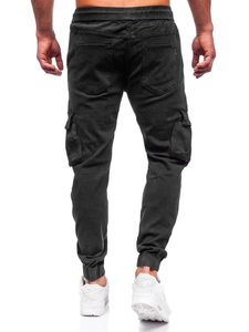 Herr Cargo Jeansjoggers Svart Bolf MP0105N