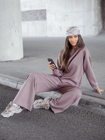 Dam 2-delad Träningsoverall och smör Cappuccino Bolf 821111