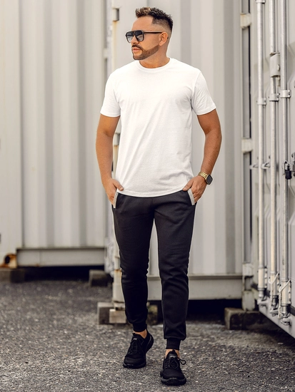 Herr Lång Basic T-shirt Vit Bolf 14290