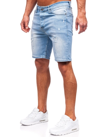 Herr Jeansshorts Blå Bolf 0468