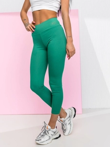 Dam Randiga Leggings Grön Bolf W7903