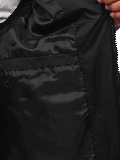 Herr Quiltad Väst Svart Bolf 31M5067