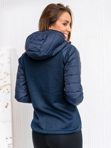 Dam Lättviktsjacka med huva Marinblå Bolf KSW4005A1